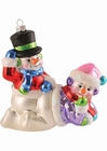 WEIHNACHTSSCHMUCK - SNOW COUPLE