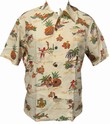 KALAKAUA - ORIGINAL HAWAIIHEMD - HULA HULA - BEIGE