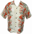 KALAKAUA - ORIGINAL HAWAIIHEMD - KOI PANEL - IVORY