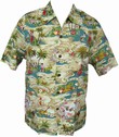 KALAKAUA - ORIGINAL HAWAIIHEMD - LAND OF ALOHA - SAND