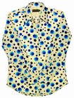 RETRO HEMD - DOTS & SPOTS BLAU