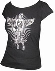 TOXICO SHIRT - PIN UP ANGEL BLACK - GIRLS