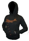 DROWNING THE WORLD IN MUSIC - BLACK - GIRL - HOODY