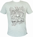 SHIRT - FRISS ODER STIRB - HELLGRAU