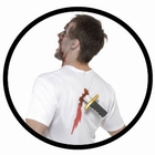 MESSER IM R�CKEN KOST�M - SHIRT