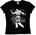 LOGOSHIRT - ELVIS- IN PERSON GIRL SHIRT BLACK