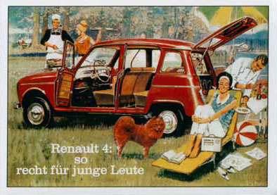 RENAULT R 4 auf einer Berlin Wunschliste / Geschenkidee