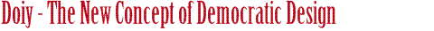 Doiy - The New Concept Of Democratic Design