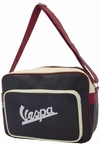 VESPA SCHULTERTASCHE - SCHWARZ-ROT