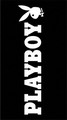 Playboy Badetuch Text - schwarz/weiss
