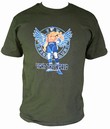 Fight the World - Olive Shirt Modell: TX0050