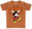 KIDS SHIRT - MICKEY HANDS UP - VINTAGE KAKAO