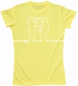 LA LINEA GIRL SHIRT - DRAW ME - GELB