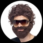 Hangover Kost�m Set - Bart, Brille und Per�cke