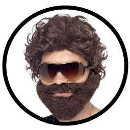 HANGOVER KOSTÜM SET - BART, BRILLE UND PERÜCKE auf einer St. Gallen Wunschliste / Geschenkidee