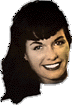 Bettie Page - zwinkernd