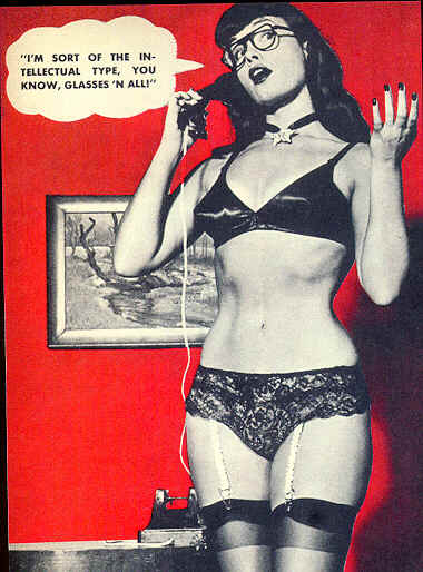 Bettie Page - am Telefon