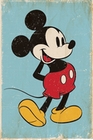 Mickey Mouse Poster Retro Blue