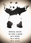 Destroy Racism Banksy Poster Panda