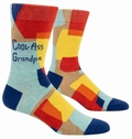 Cool-Ass Grandpa - Mnnersocken Blue Q