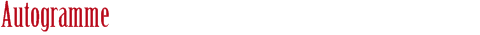 Autogramme